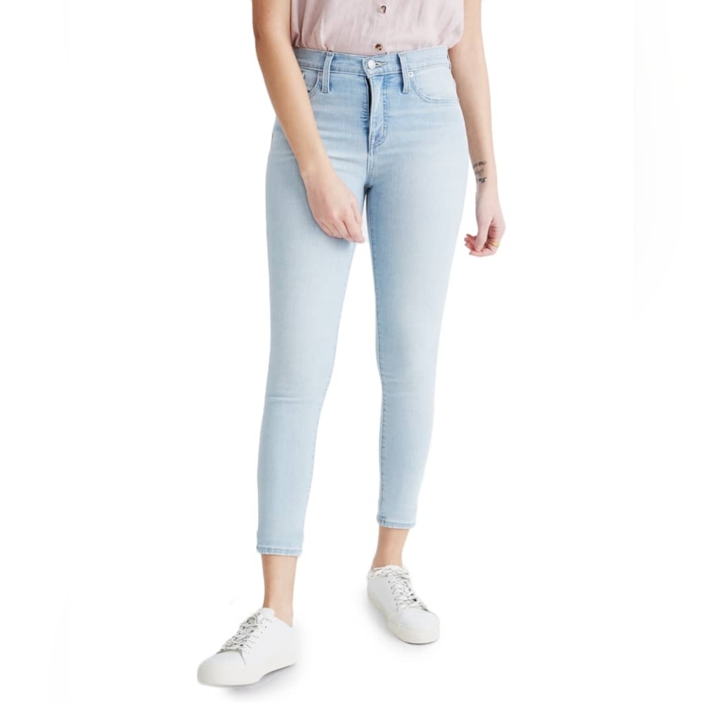 Madewell jeans women's size 29T blue mid-rise skinny crop Casual Classic Preppy